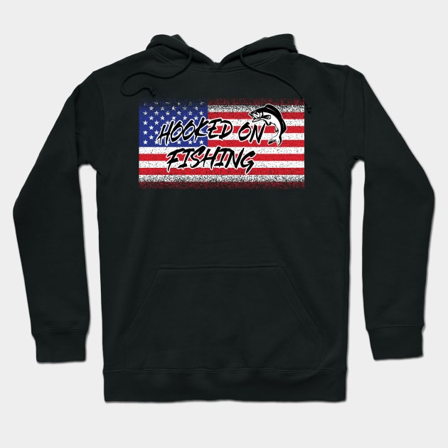 'Hooked on Fishing' Cool Fishing Gift Hoodie by ourwackyhome